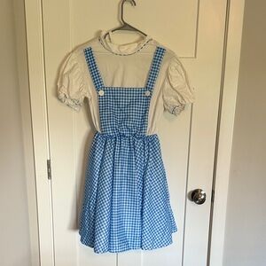 Blue Gingham Kids Halloween Costume Dress